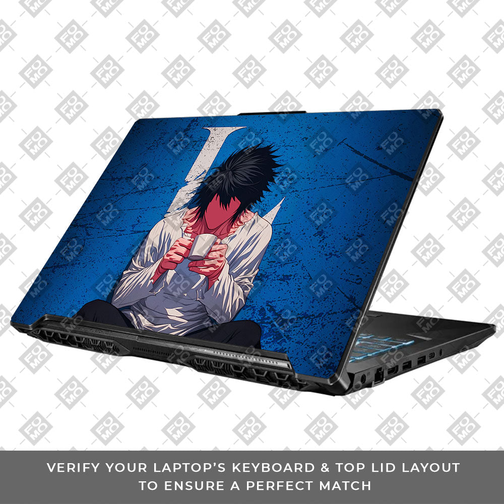Death Note L Lawliet Asus TUF Gaming F17 FX706 Laptop Skin