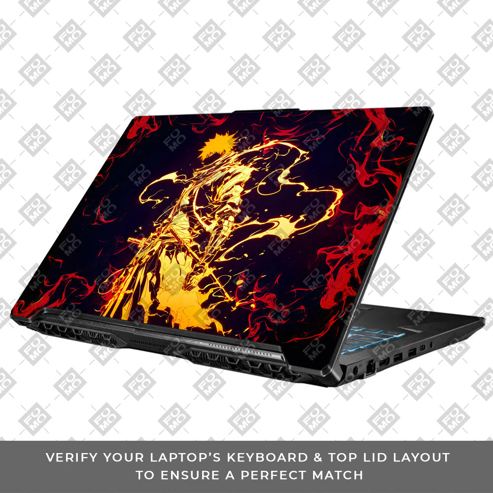 Bleach Ichigo Bankai Form Asus TUF Gaming F17 FX706 Laptop Skin