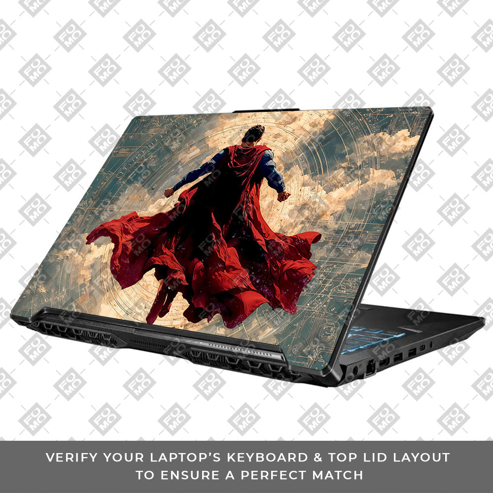 Superman Ascends Asus TUF Gaming F17 FX706 Laptop Skin