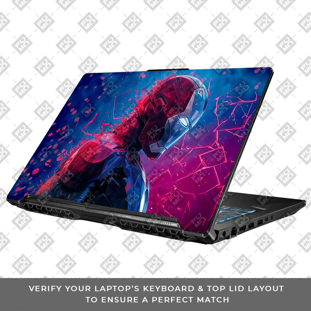 Iron Man Neon Tech Asus TUF Gaming F17 FX706 Laptop Skin