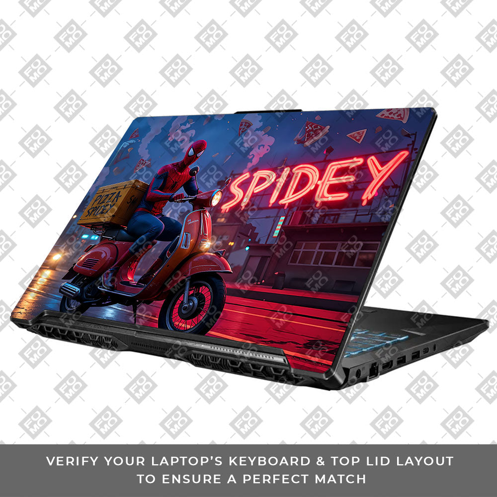 Pizza Spidey Asus TUF Gaming F17 FX706 Laptop Skin