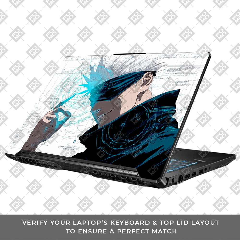 Gojo Satoru Power Asus TUF Gaming F17 FX706 Laptop Skin