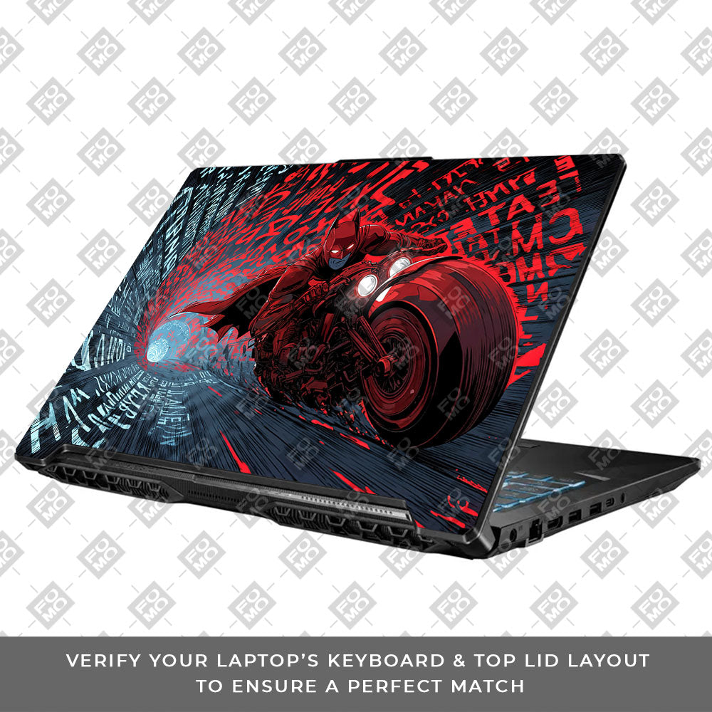 Dark Knight Overdrive Asus TUF Gaming F17 FX706 Laptop Skin