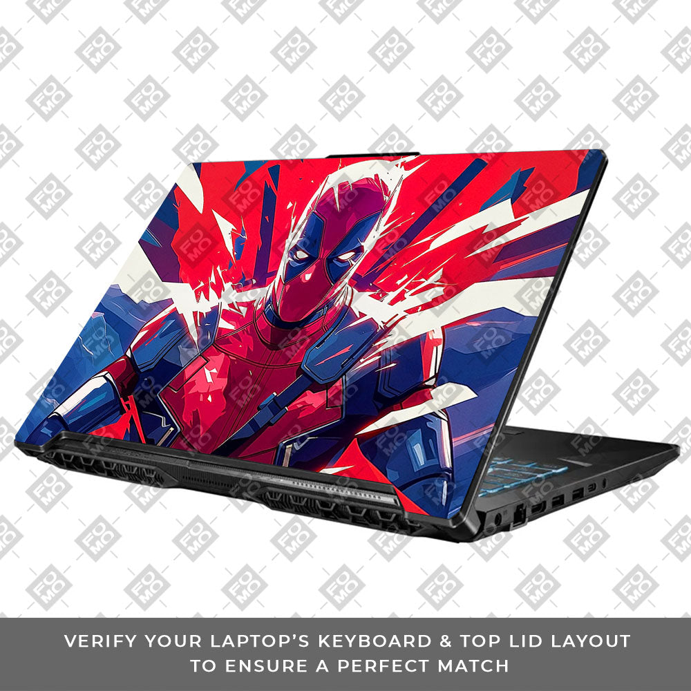 Deadpool Power Burst Asus TUF Gaming F17 FX706 Laptop Skin