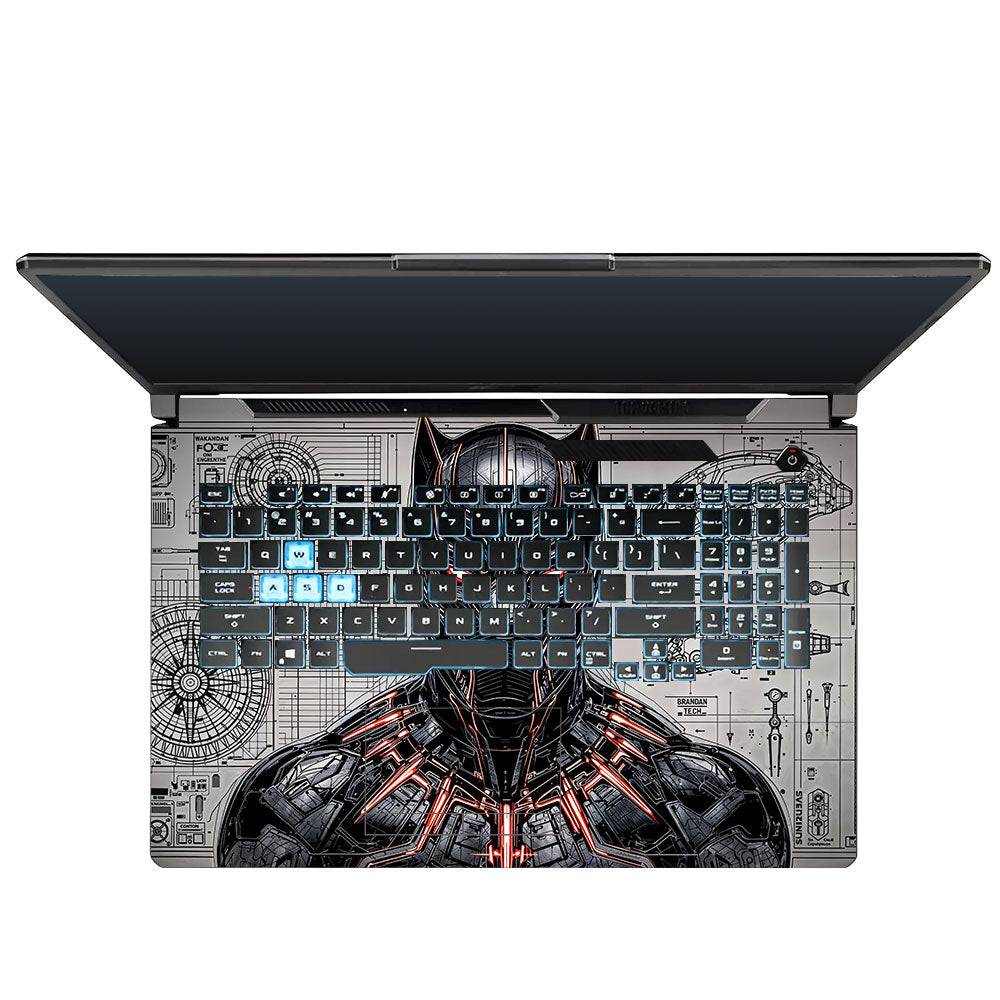 Black Panther Vibranium Tech Asus TUF Gaming F17 FX706 3D Laptop Skin