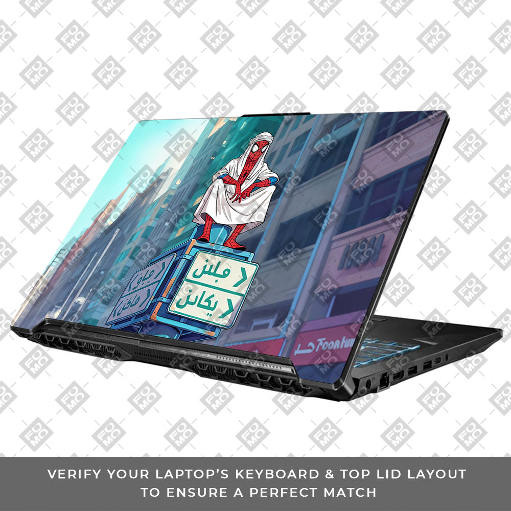 Arabian Spider Man Asus TUF Gaming F17 FX706 Laptop Skin