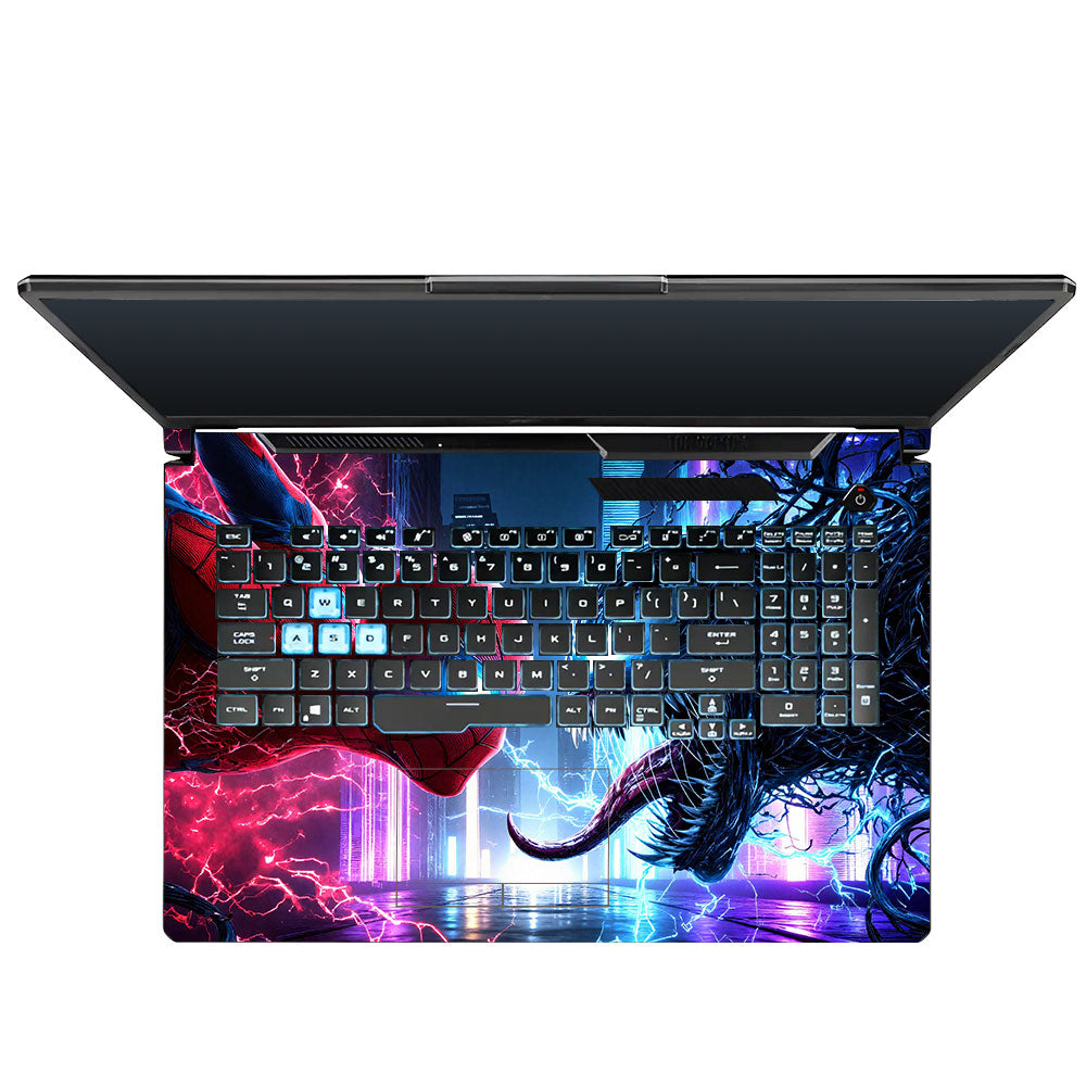 Spiderman vs Venom Showdown Asus TUF Gaming F17 FX706 Laptop Skin