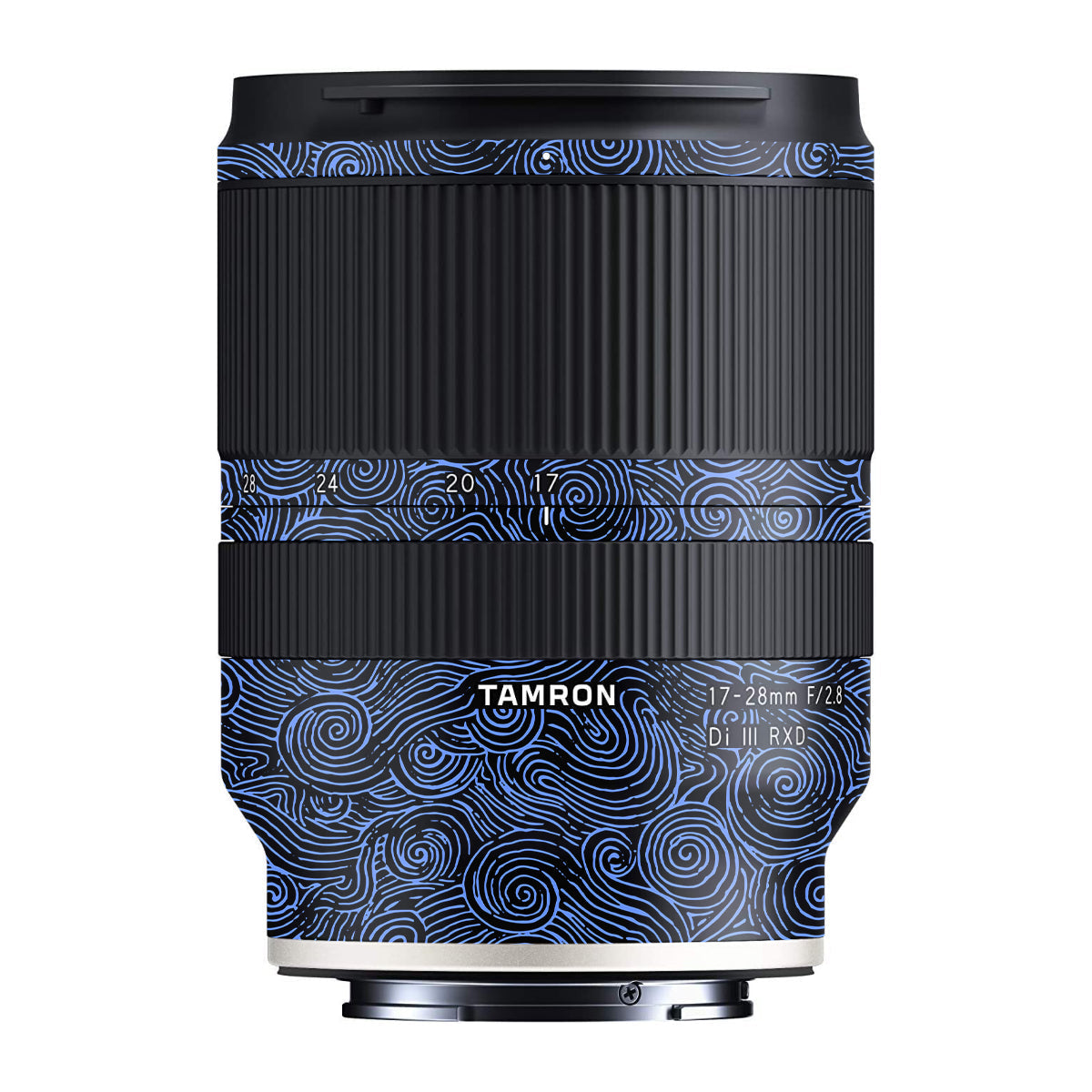 Blue Spirals Tamron 17-28mm F/2.8 Camera Lens Skin