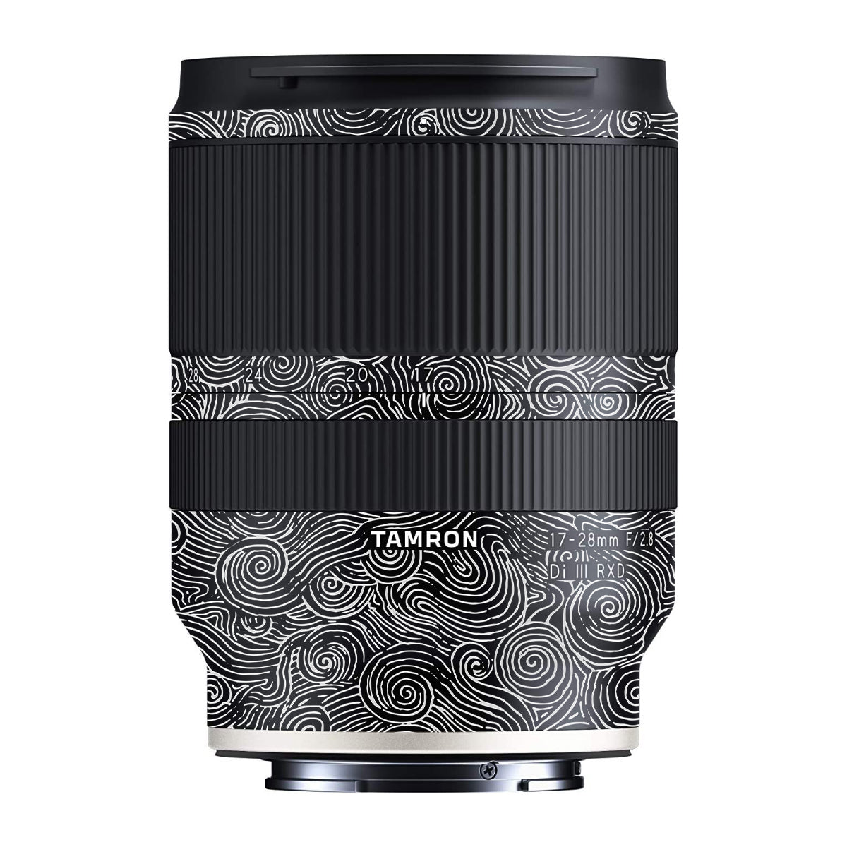 White Spirals Tamron 17-28mm F/2.8 Camera Lens Skin