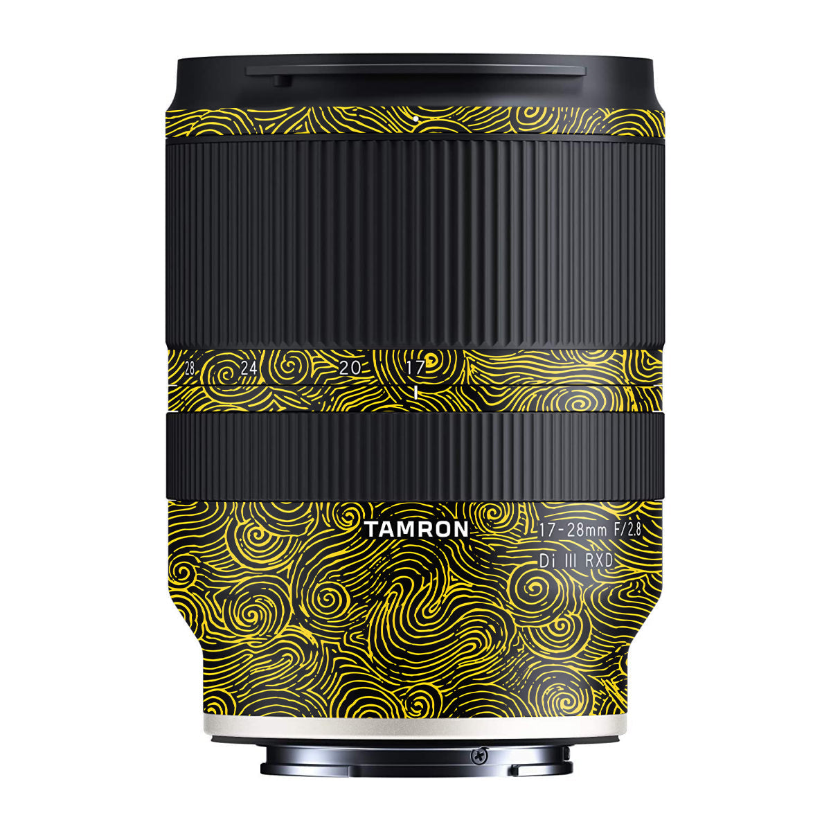 Yellow Spirals Tamron 17-28mm F/2.8 Camera Lens Skin