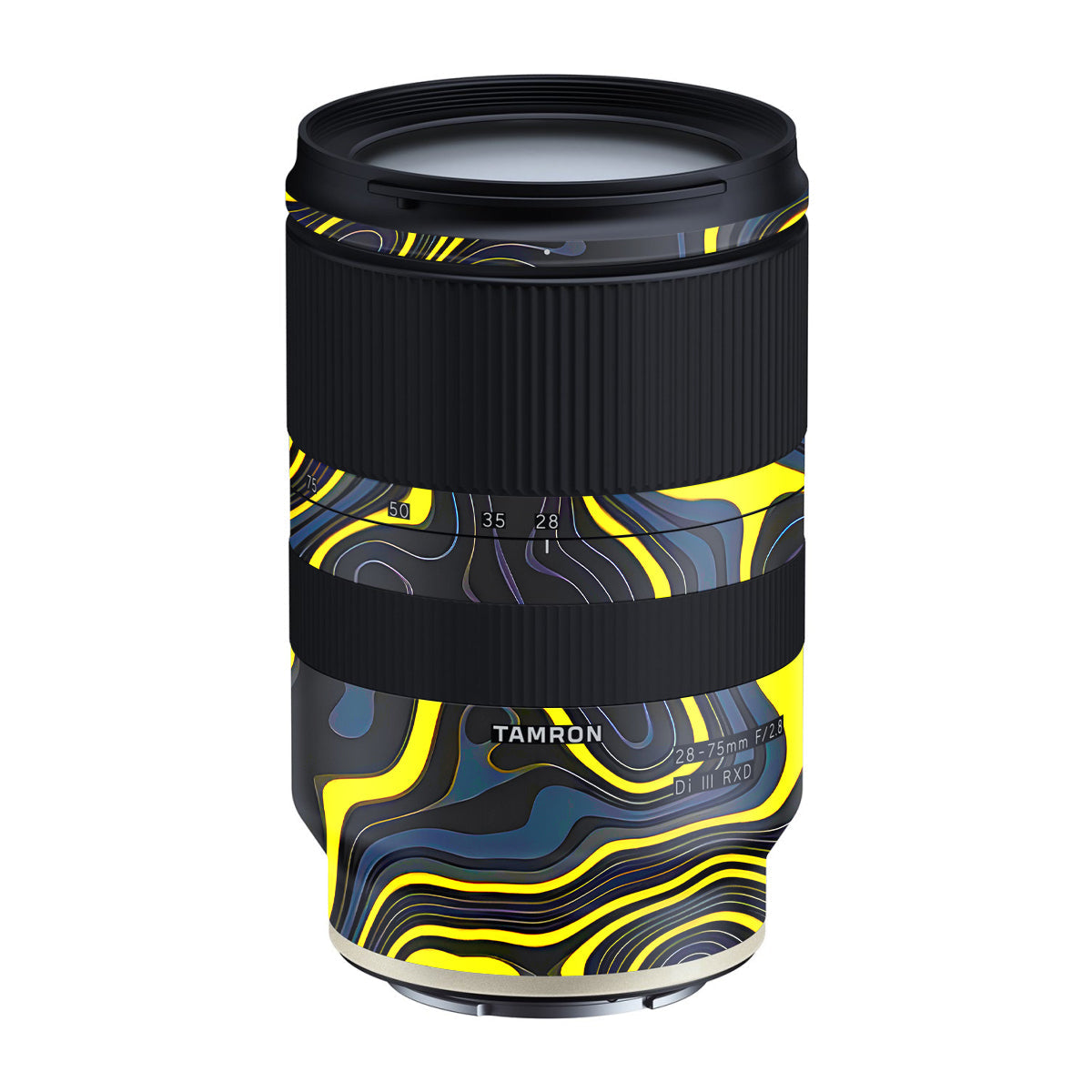 Neon Lava Contours Tamron Lens 28-75mm F/2.8 Gen 1 Camera Lens Skin