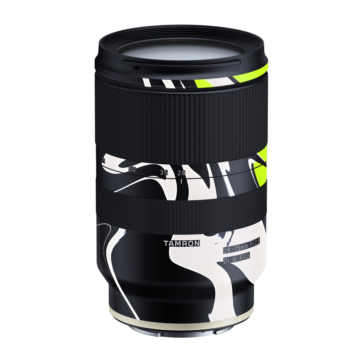 Neon Green and Black Pattern Tamron Lens 28-75mm F/2.8 Gen 1 Camera Lens Skin