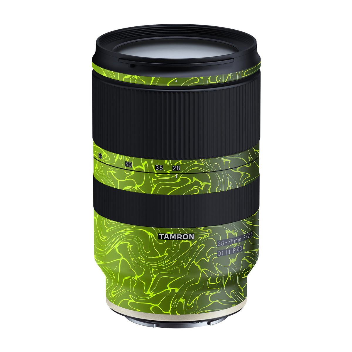 Lime Yellow to Black Gradient Tamron Lens 28-75mm F/2.8 Gen 1 Camera Lens Skin