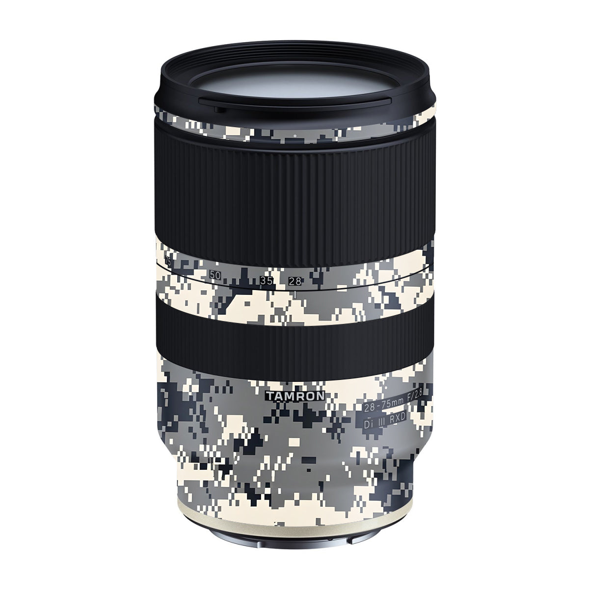 Grey Black Pixel Tamron Lens 28-75mm F/2.8 Gen 1 Camera Lens Skin