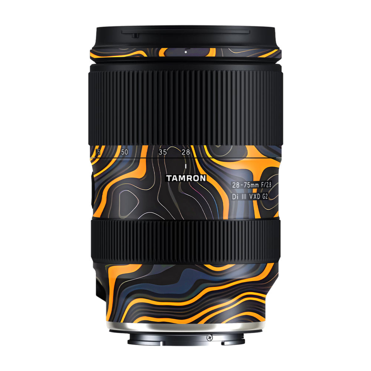 Amber Topographic Waves Tamron Lens 28-75mm F/2.8 Gen 2 Camera Lens Skin
