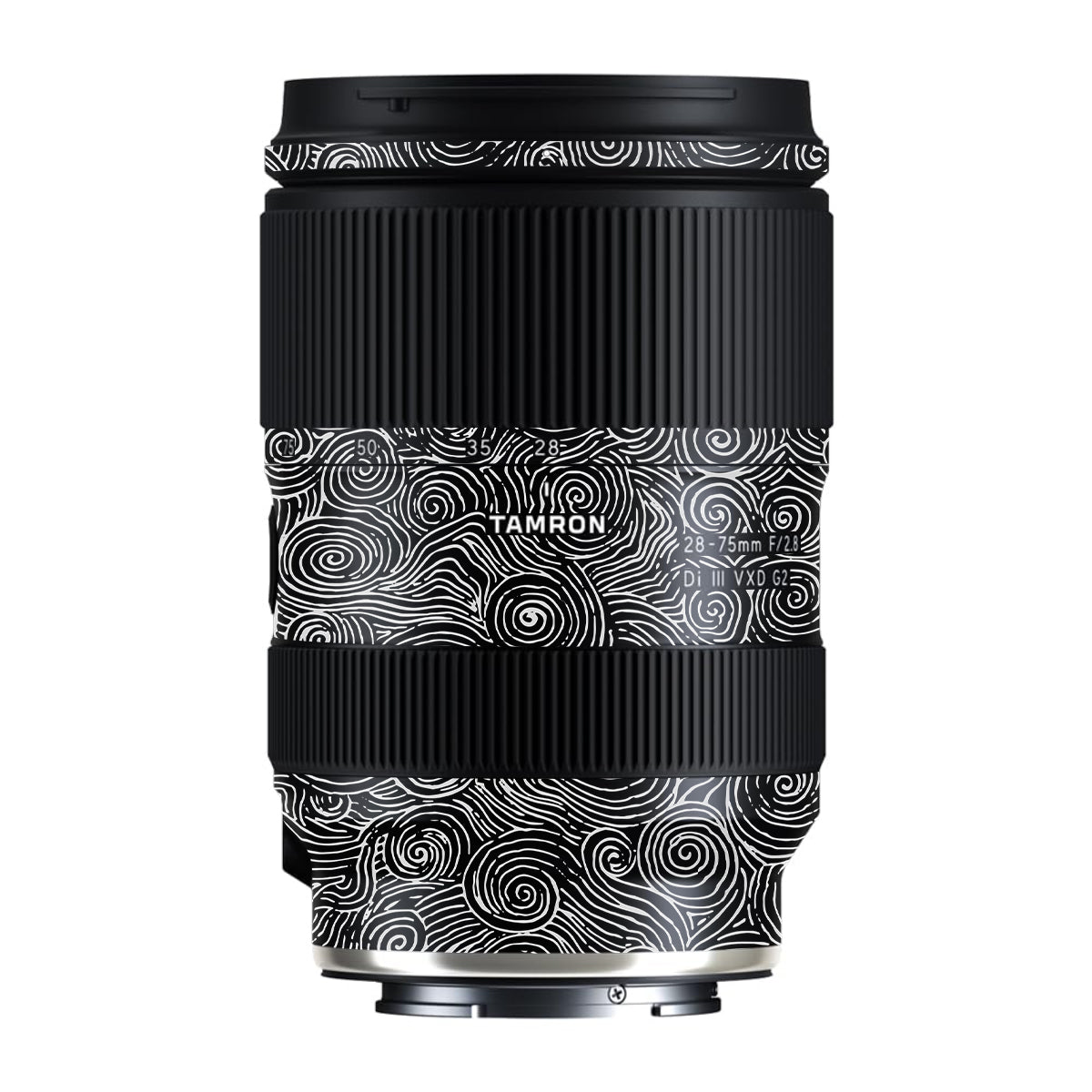 White Spirals Tamron Lens 28-75mm F/2.8 Gen 2 Camera Lens Skin