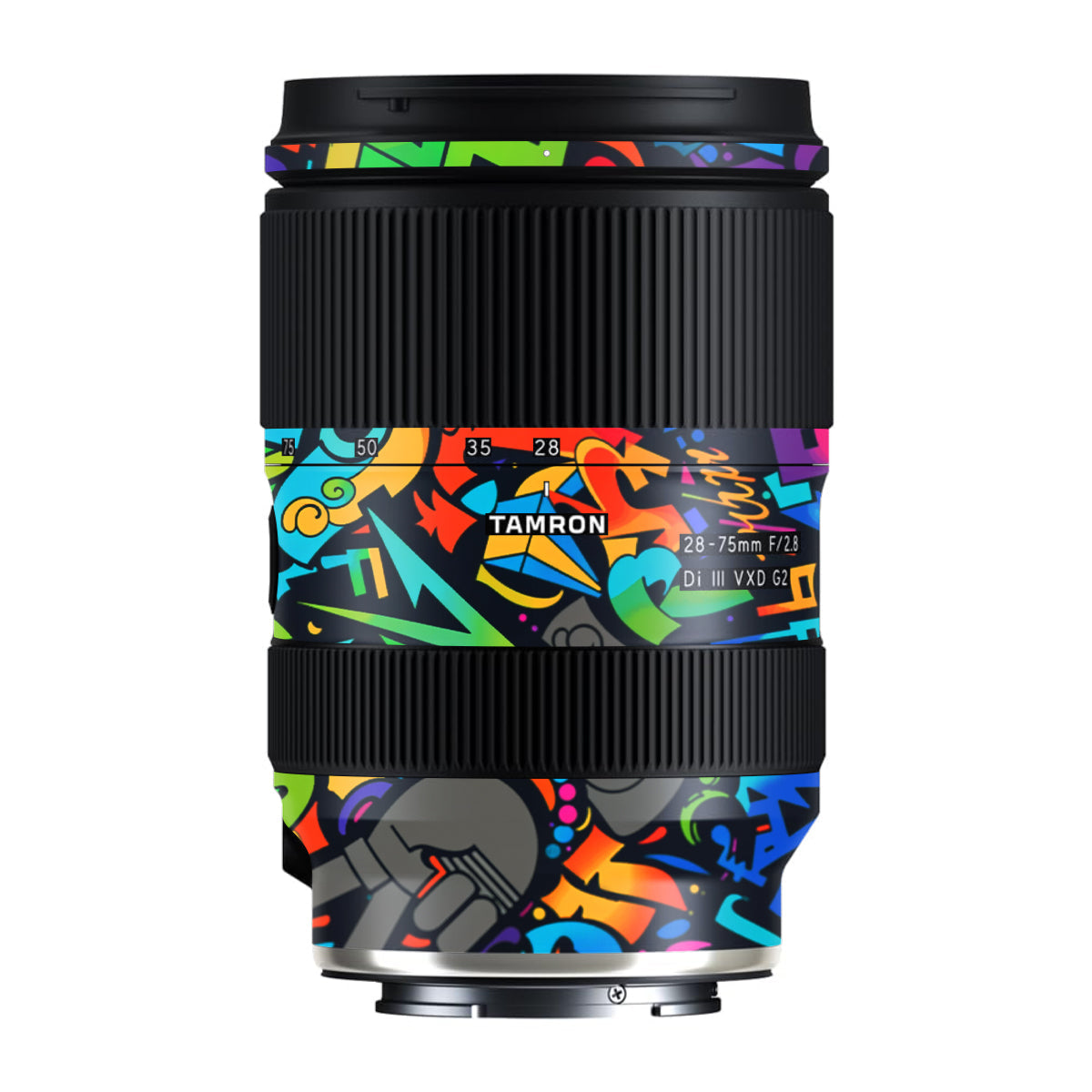 Colorful Urban Street Art Lettering Tamron Lens 28-75mm F/2.8 Gen 2 Camera Lens Skin