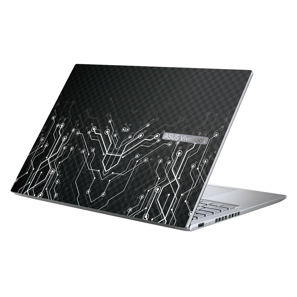 Black Digital Circuit Asus Vivobook 16X M1603QA Laptop Skin