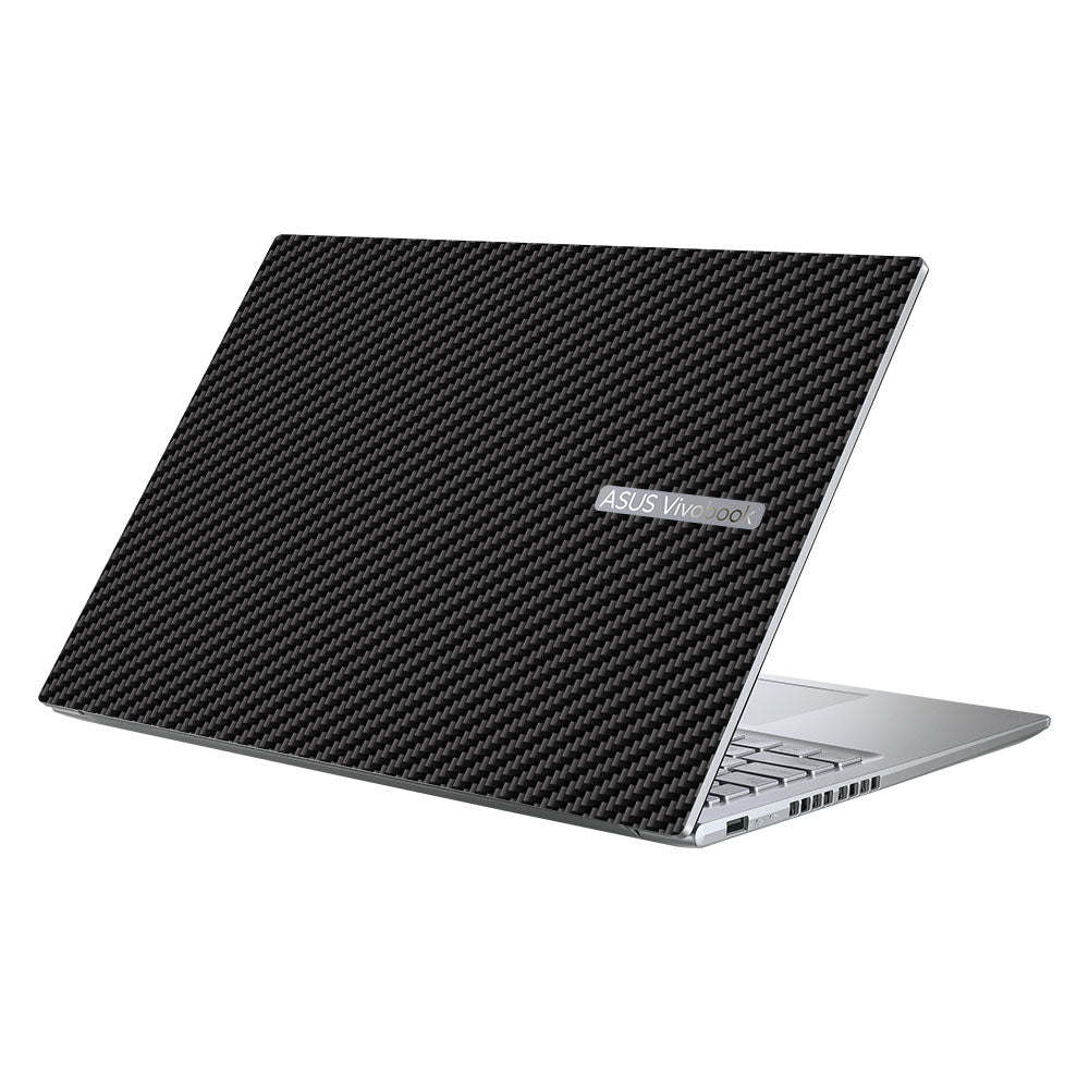 Textured Carbon Fibre Asus Vivobook 16X M1603QA Laptop Skin