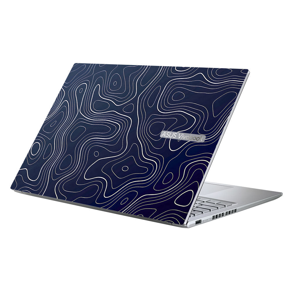 Fluid Lines Design Asus Vivobook 16X M1603QA Laptop Skin