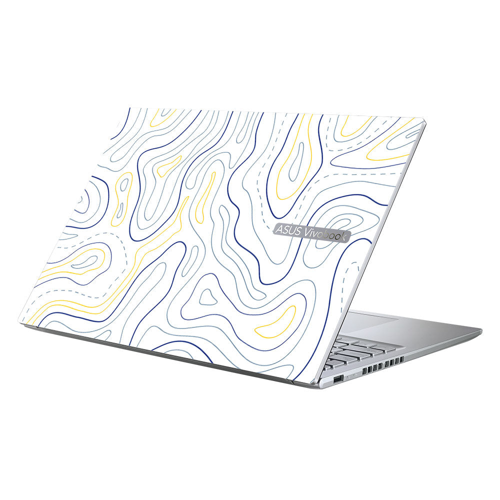 Minimalist Colorful Contours Asus Vivobook 16X M1603QA Laptop Skin