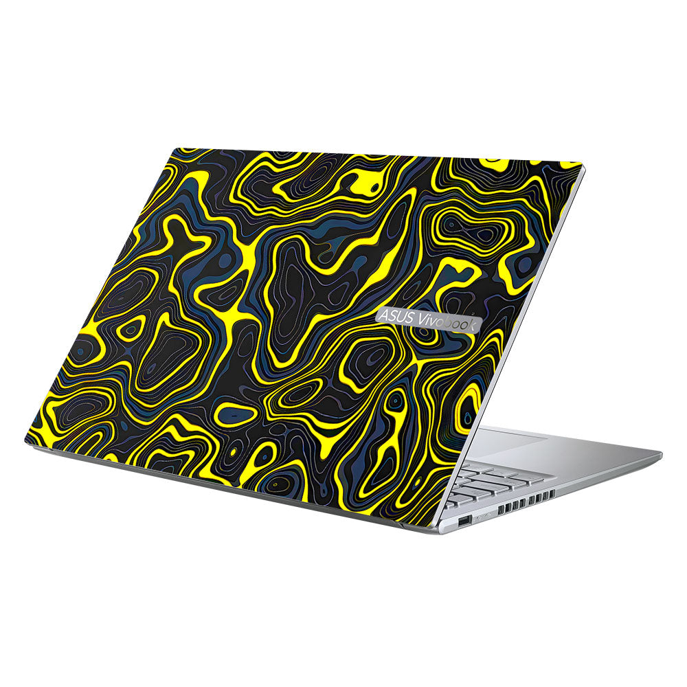 Neon Lava Contours Asus Vivobook 16X M1603QA Laptop Skin