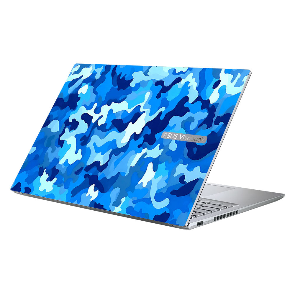 Arctic Blue Camo Pattern Asus Vivobook 16X M1603QA Laptop Skin
