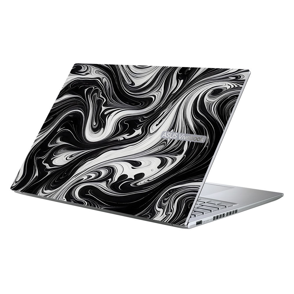 Black and White Marble Asus Vivobook 16X M1603QA Laptop Skin