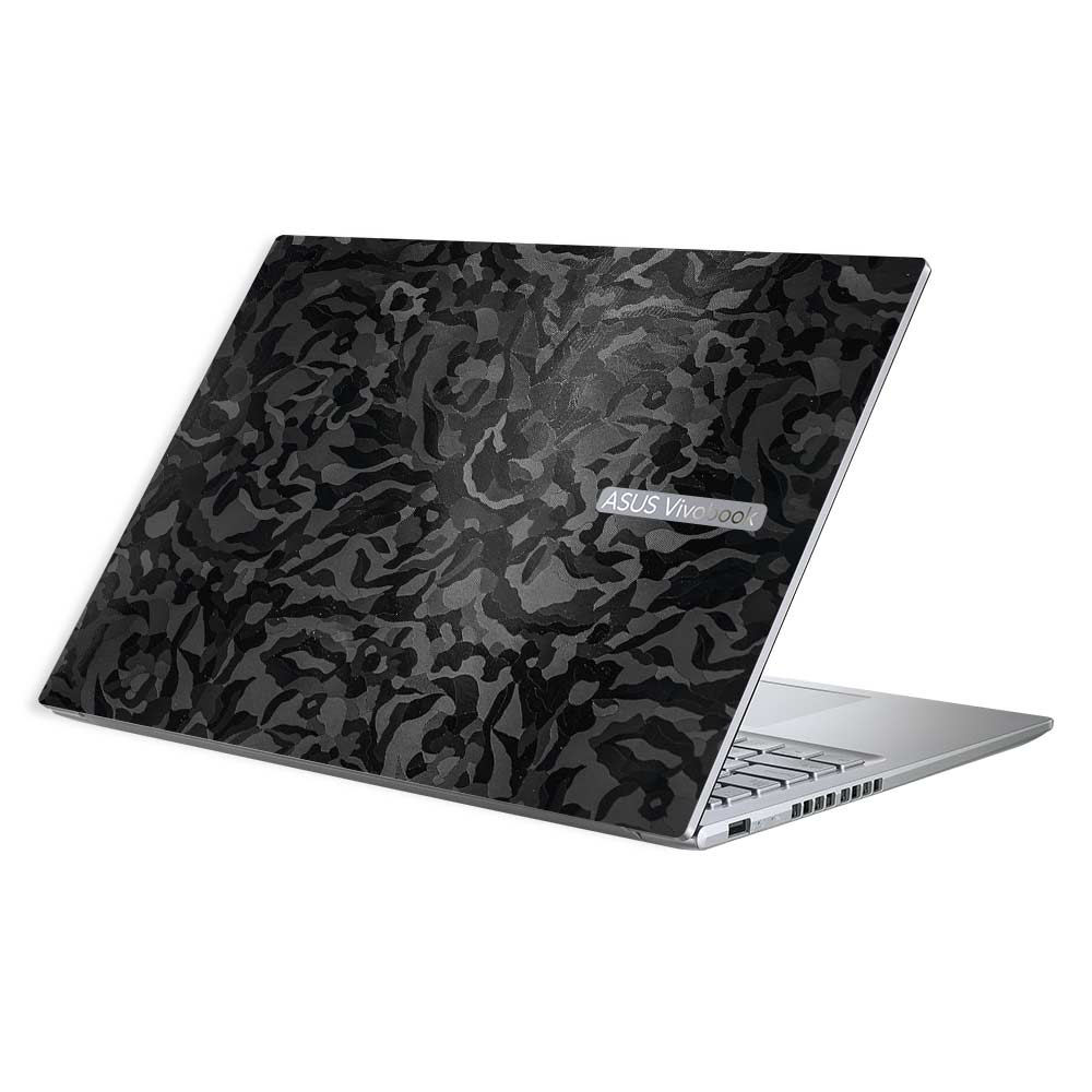 Textured Black Camouflage Asus Vivobook 16X M1603QA Laptop Skin