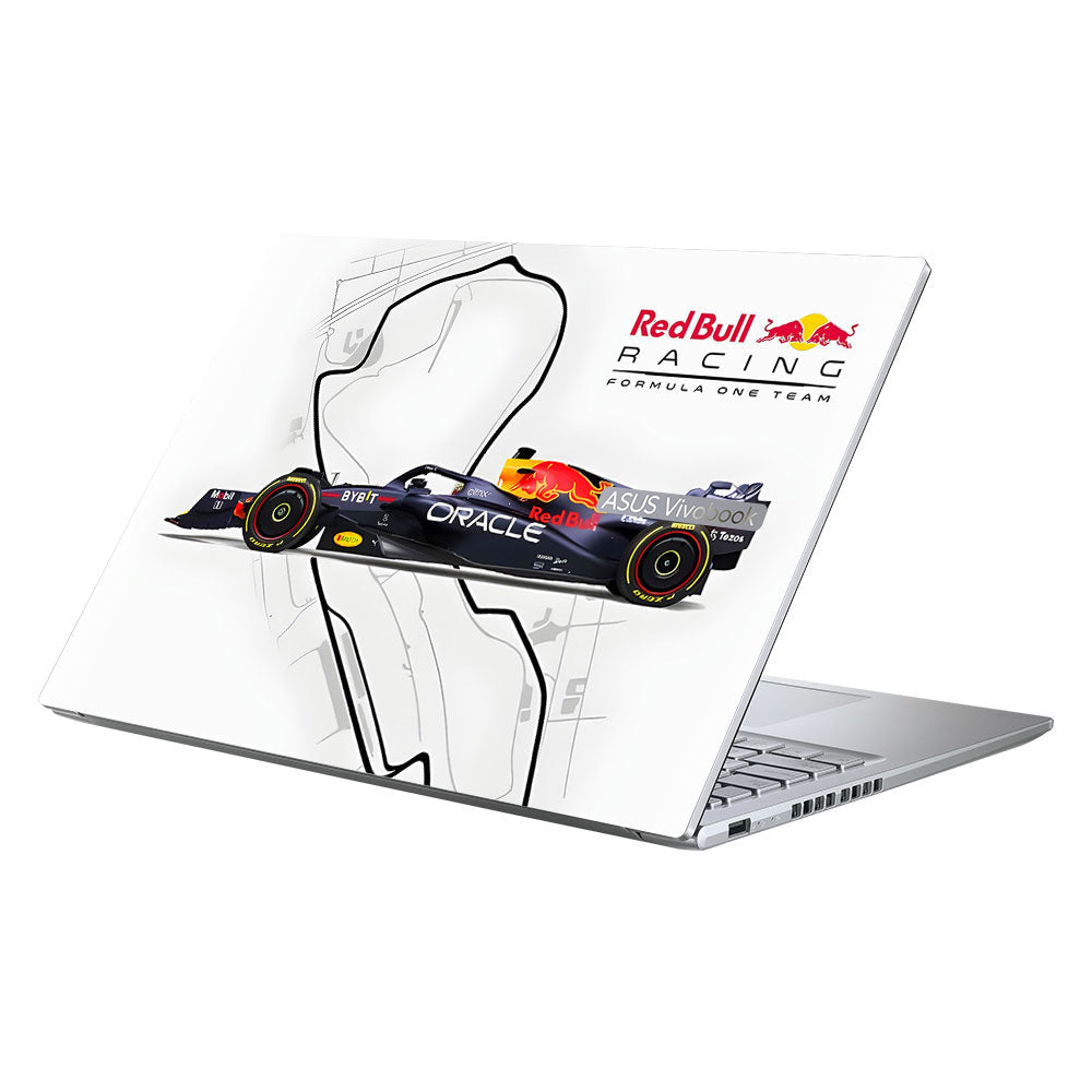 Red Bull Racing in Action Asus Vivobook 16X M1603QA Laptop Skin