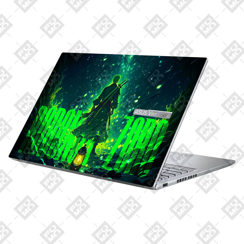 Roronoa Zoro Green Fury Asus Vivobook 16X M1603QA Laptop Skin