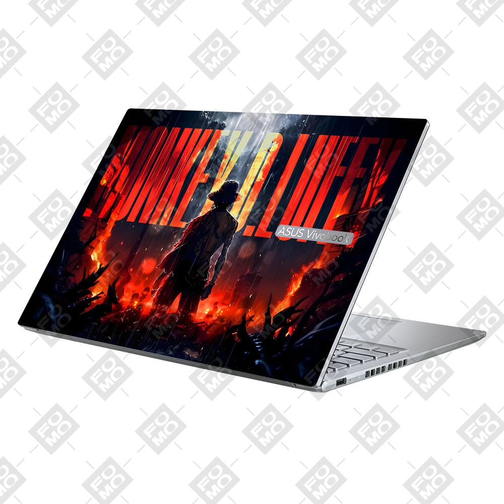 Monkey D. Luffy Blazing Red Asus Vivobook 16X M1603QA Laptop Skin