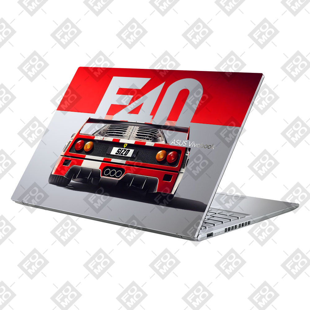 Transparent Ferrari F40 Asus Vivobook 16X M1603QA Laptop Skin