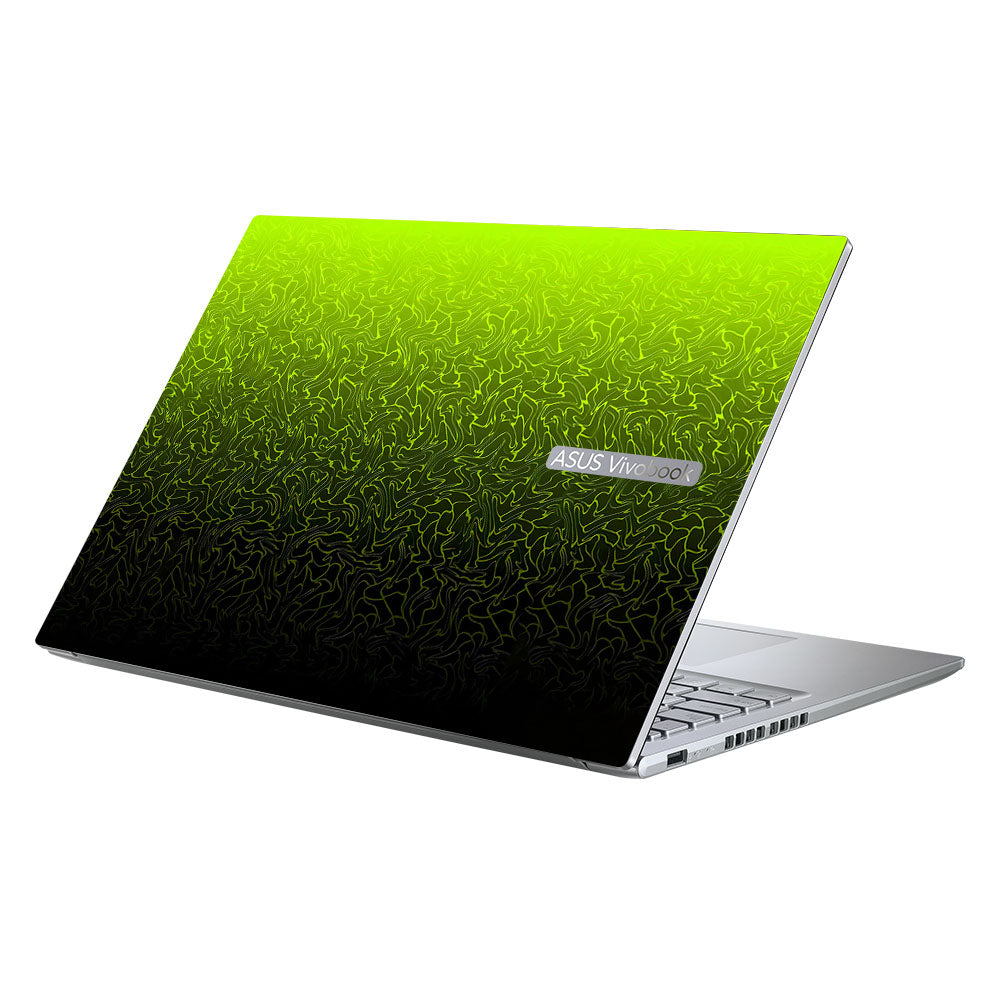 Lime Yellow to Black Gradient Asus Vivobook 16X M1603QA Laptop Skin