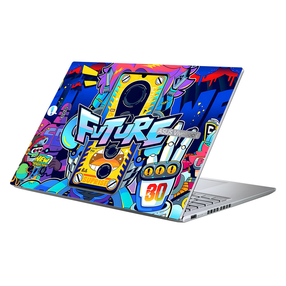 Futuristic Cyberpunk Vision Asus Vivobook 16X M1603QA Laptop Skin