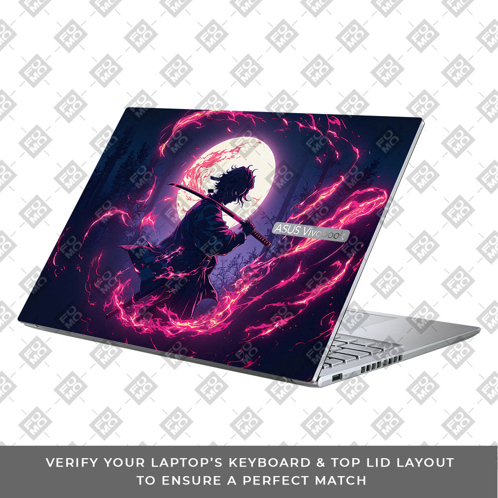 Tanjiro's Flame of Ember Asus Vivobook 16X M1603QA Laptop Skin Laptop Skin