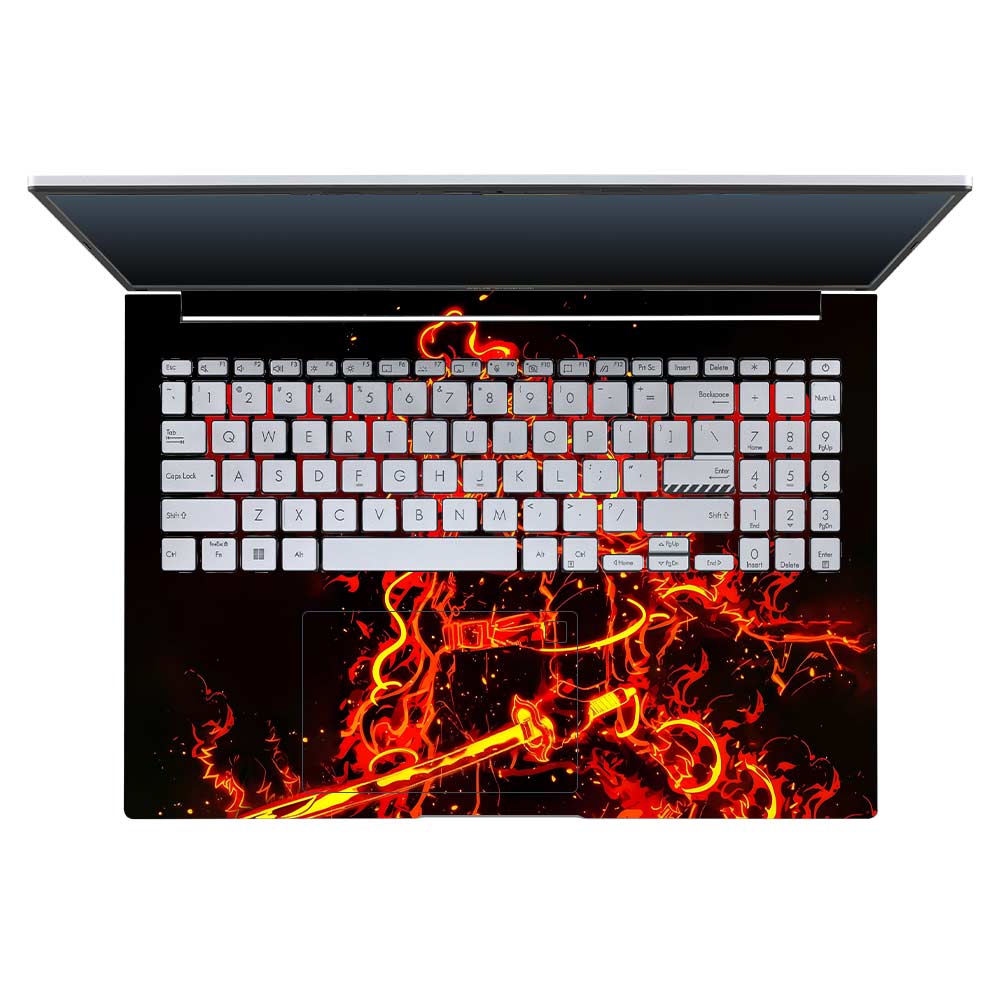Rengoku Blazing Inferno Asus Vivobook 16X M1603QA Laptop Skin Laptop Skin