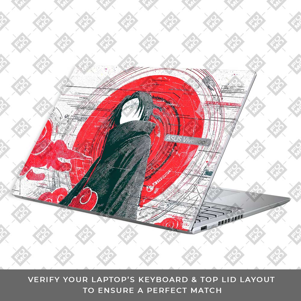 Itachi Uchiha Mark of the Akatsuki Asus Vivobook 16X M1603QA Laptop Skin Laptop Skin