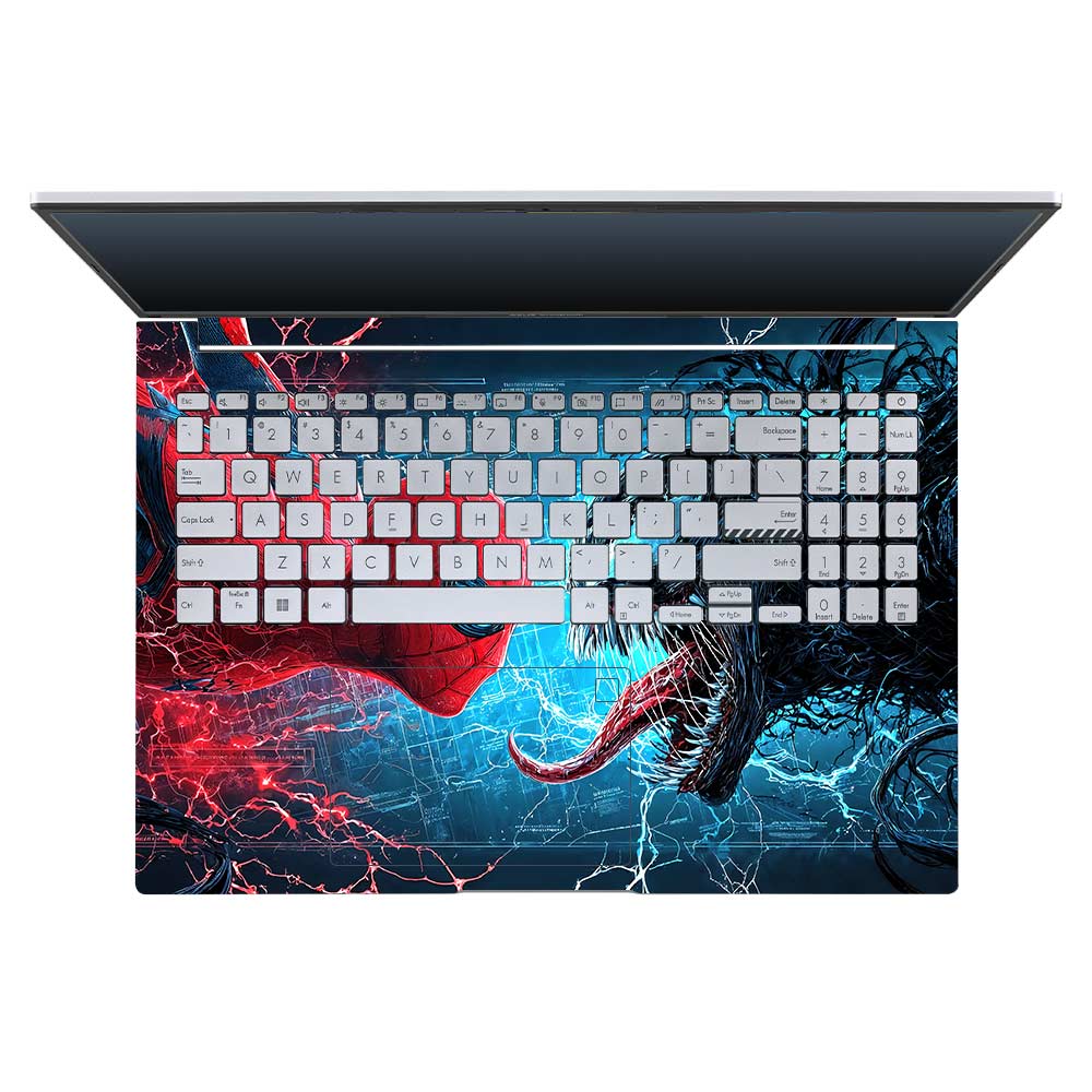Spiderman vs Venom Showdown Asus Vivobook 16X M1603QA 3D Laptop Skin