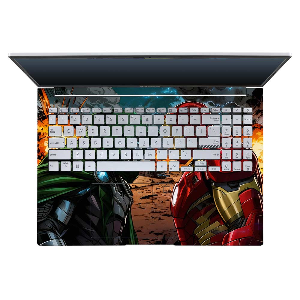 Iron Man vs Doom Asus Vivobook 16X M1603QA 3D Laptop Skin