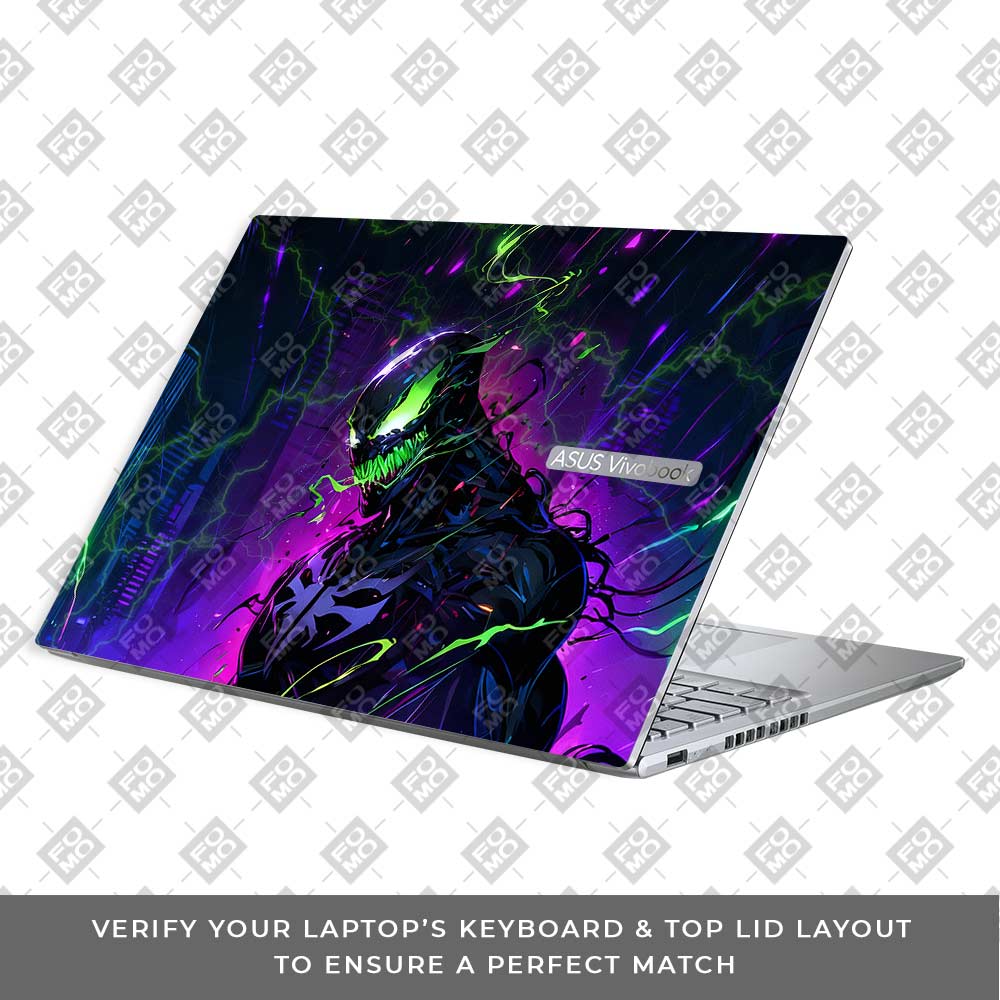 Venom Chaos Surge Asus Vivobook 16X M1603QA Laptop Skin