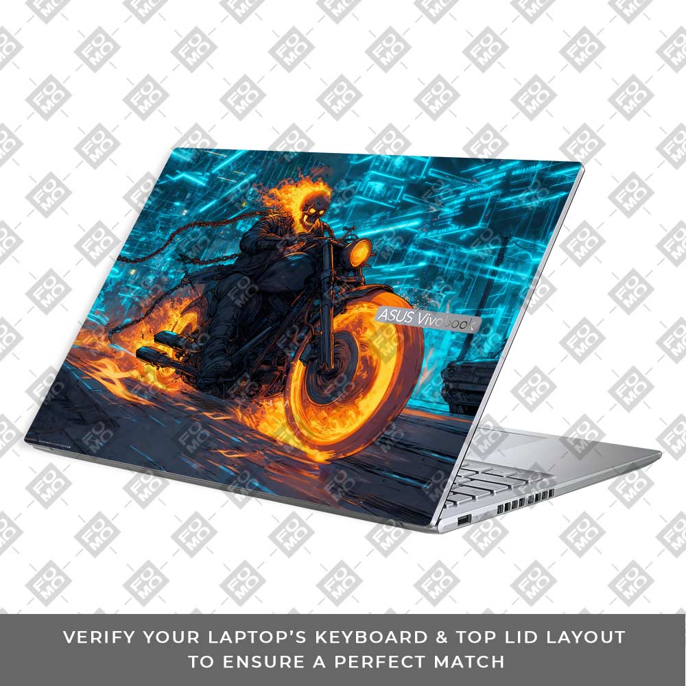 Hellfire Rider Asus Vivobook 16X M1603QA Laptop Skin