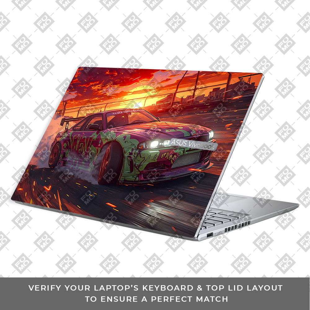 Tokyo Drift Vibes Asus Vivobook 16X M1603QA Laptop Skin