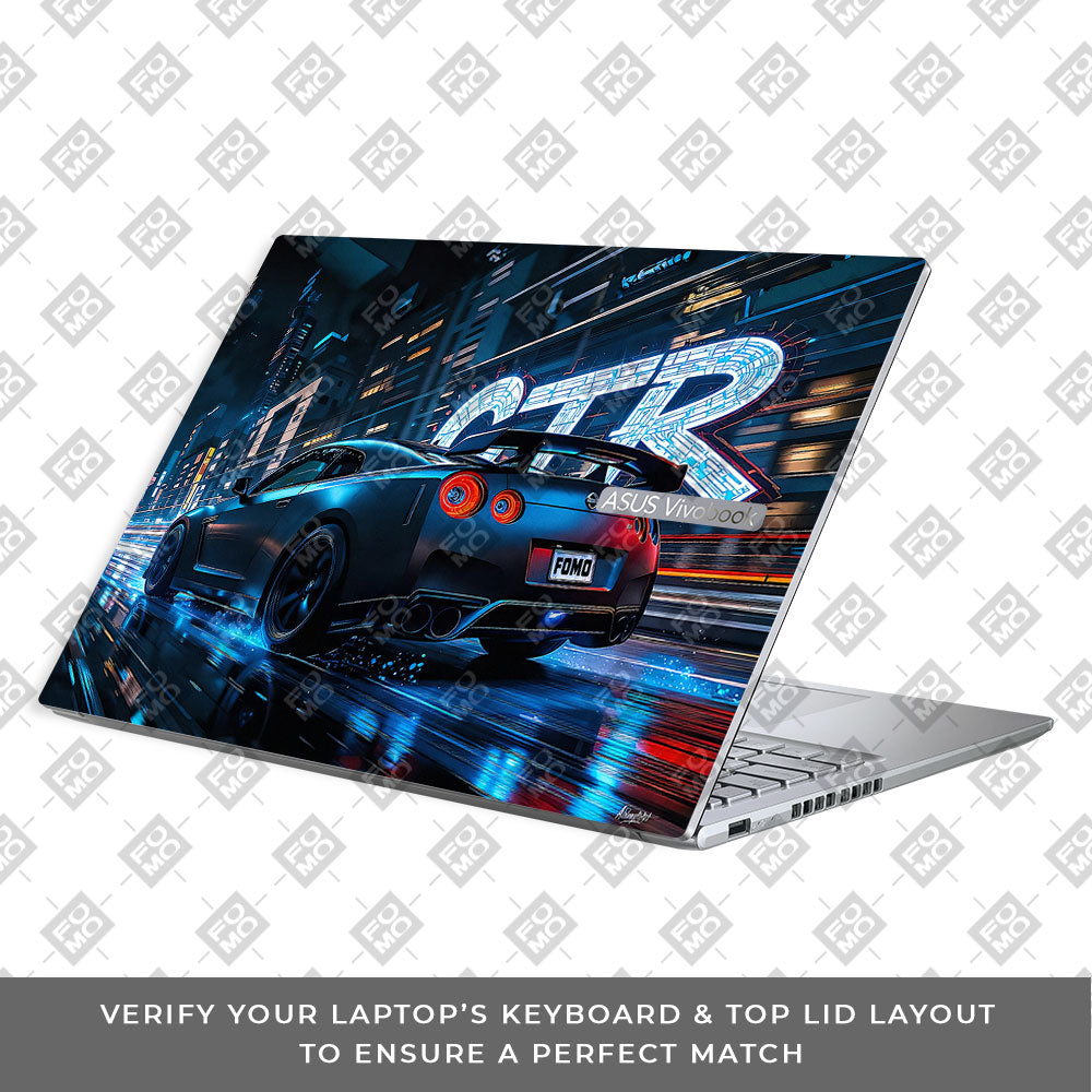 Neon GTR Nights Asus Vivobook 16X M1603QA Laptop Skin