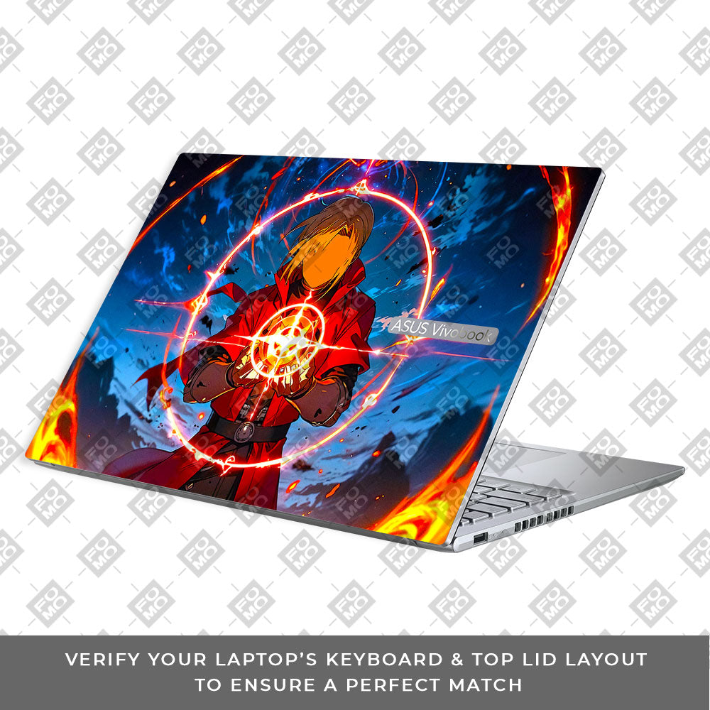 Edward Elric Fullmetal Alchemist Asus Vivobook 16X M1603QA Laptop Skin