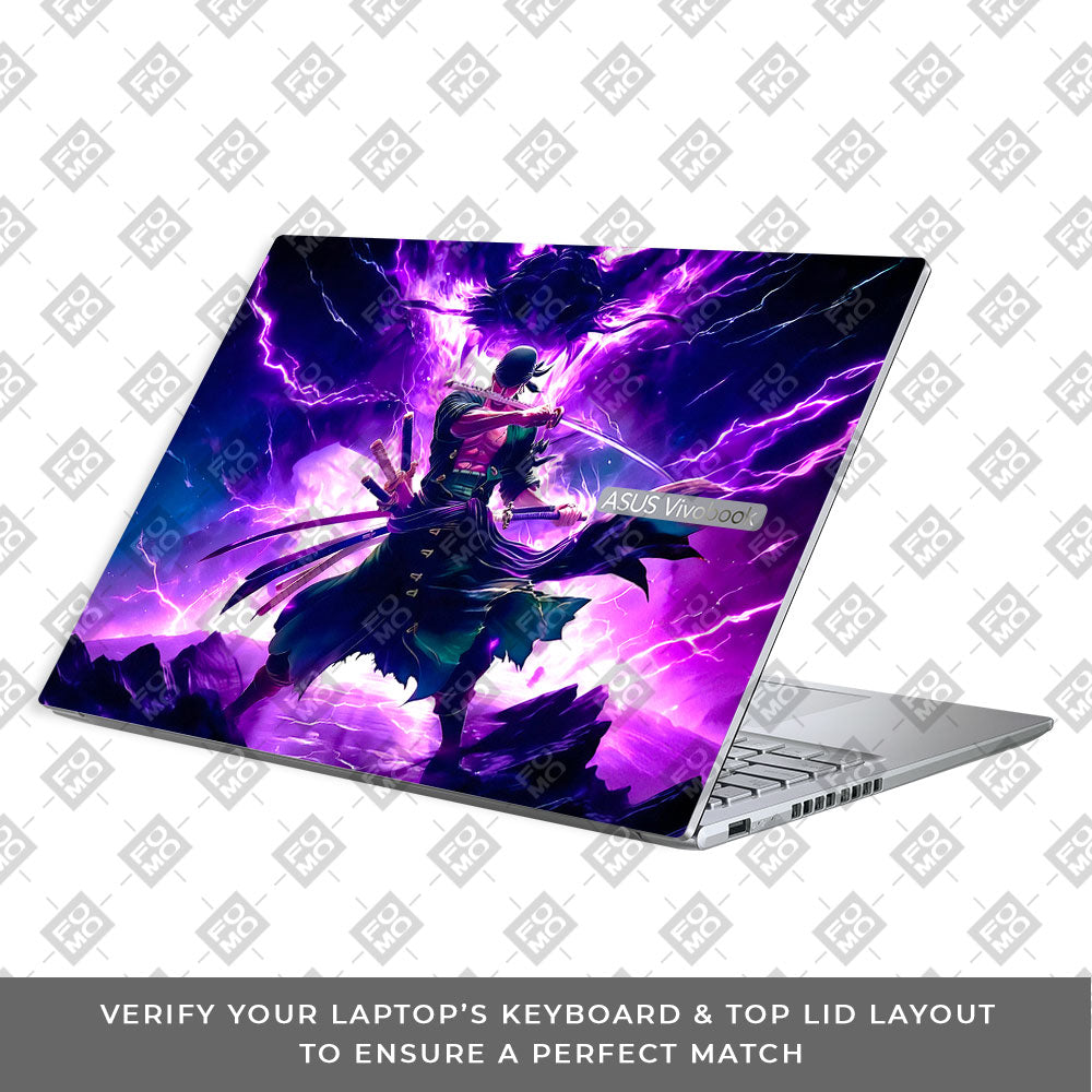 Roronoa Zoro Hell Mode Asus Vivobook 16X M1603QA Laptop Skin