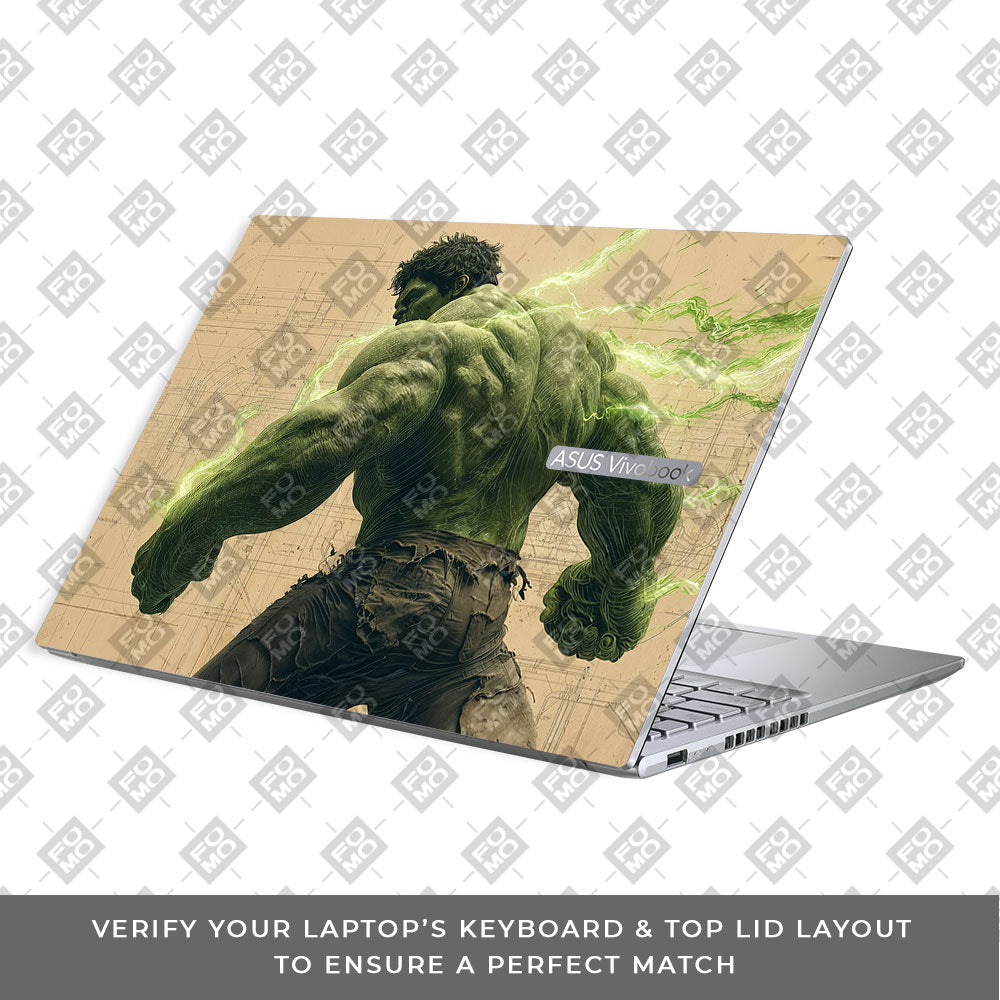 Hulk Unleashed Asus Vivobook 16X M1603QA Laptop Skin