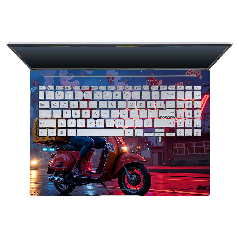 Pizza Spidey Asus Vivobook 16X M1603QA Laptop Skin