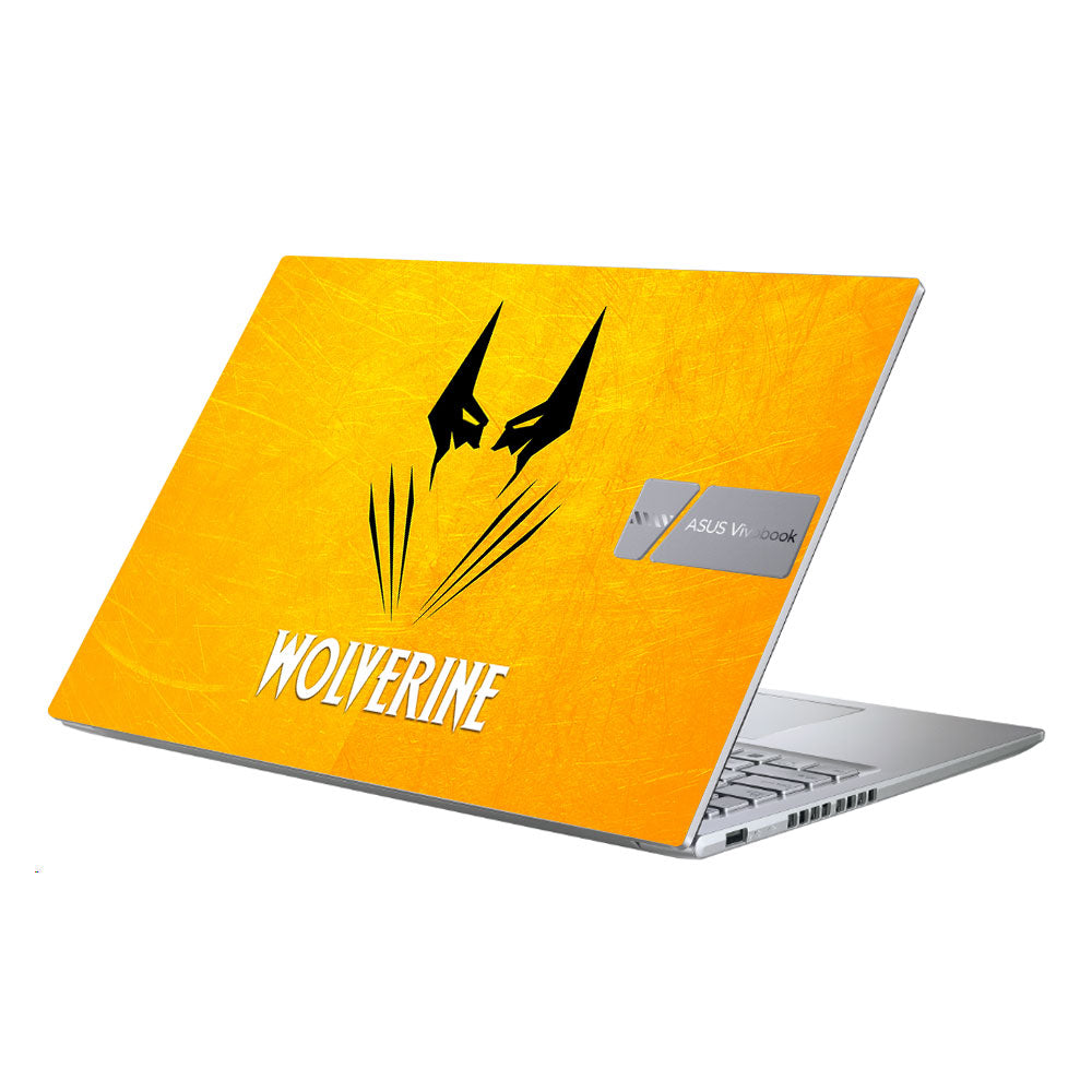 Wolverine with Yellow Background Asus Vivobook X1605ZA Laptop Skin