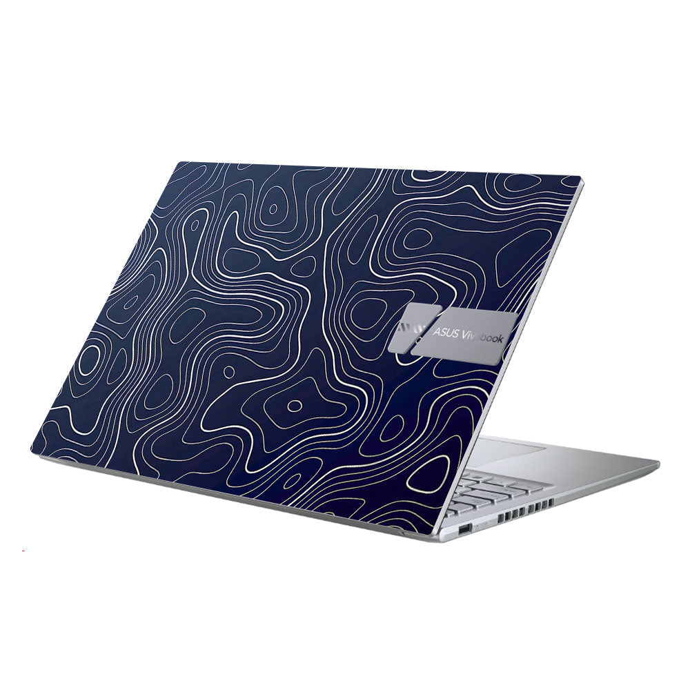 Fluid Lines Design Asus Vivobook X1605ZA Laptop Skin
